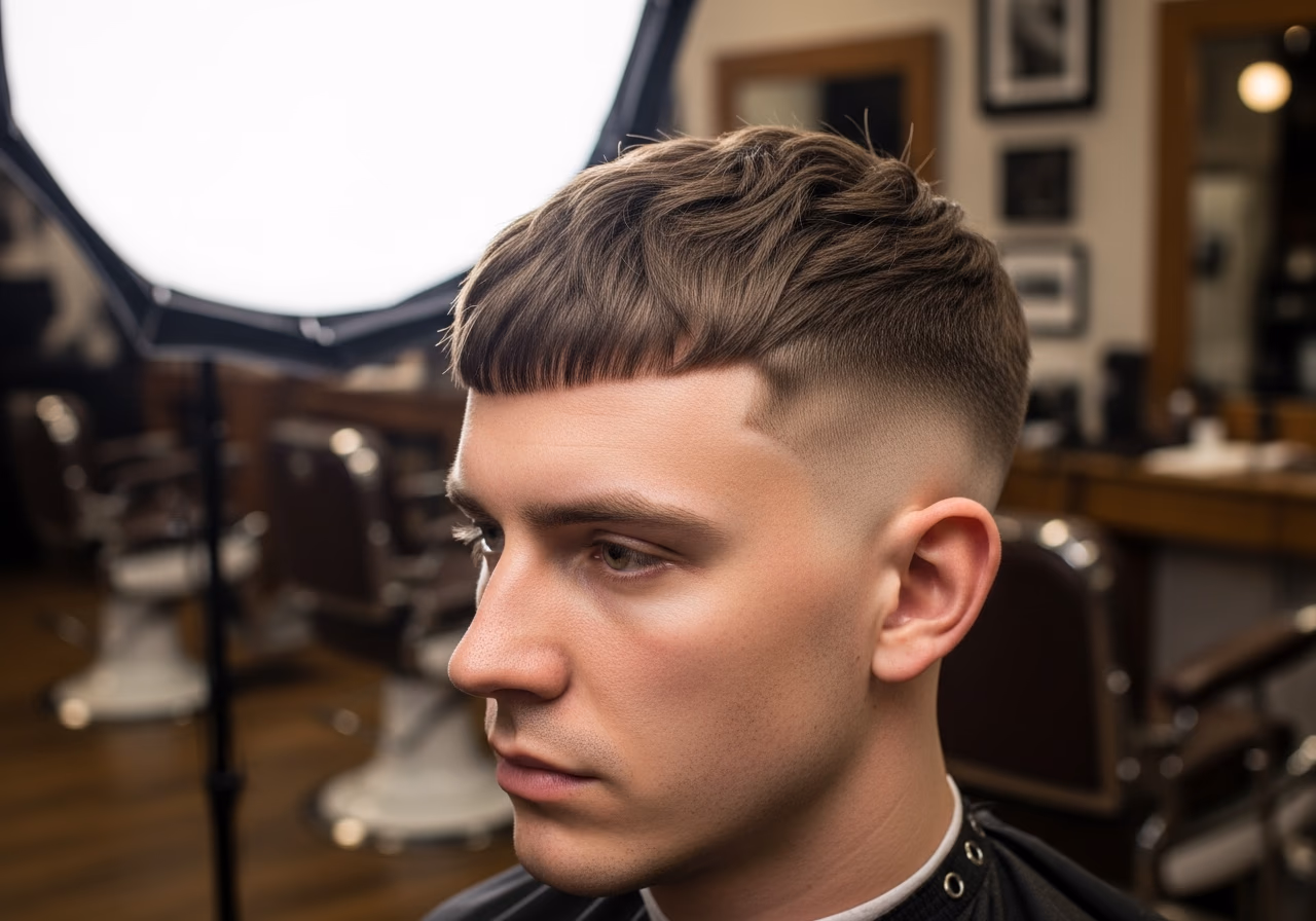 Angular Fringe Low Fade Diamond — for men with diamond face shapes in 2026