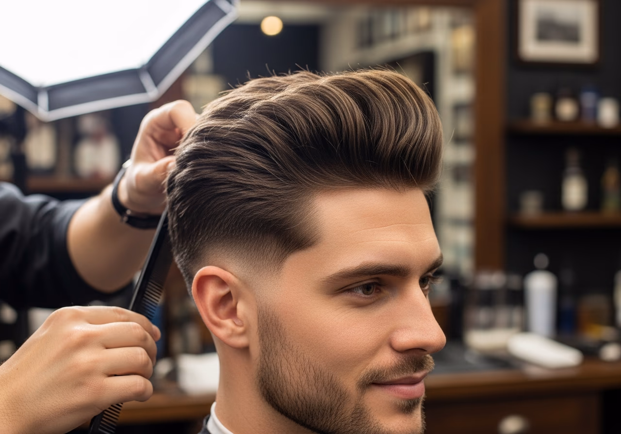 Blowout Taper Temple Lift — for men with diamond face shapes in 2026