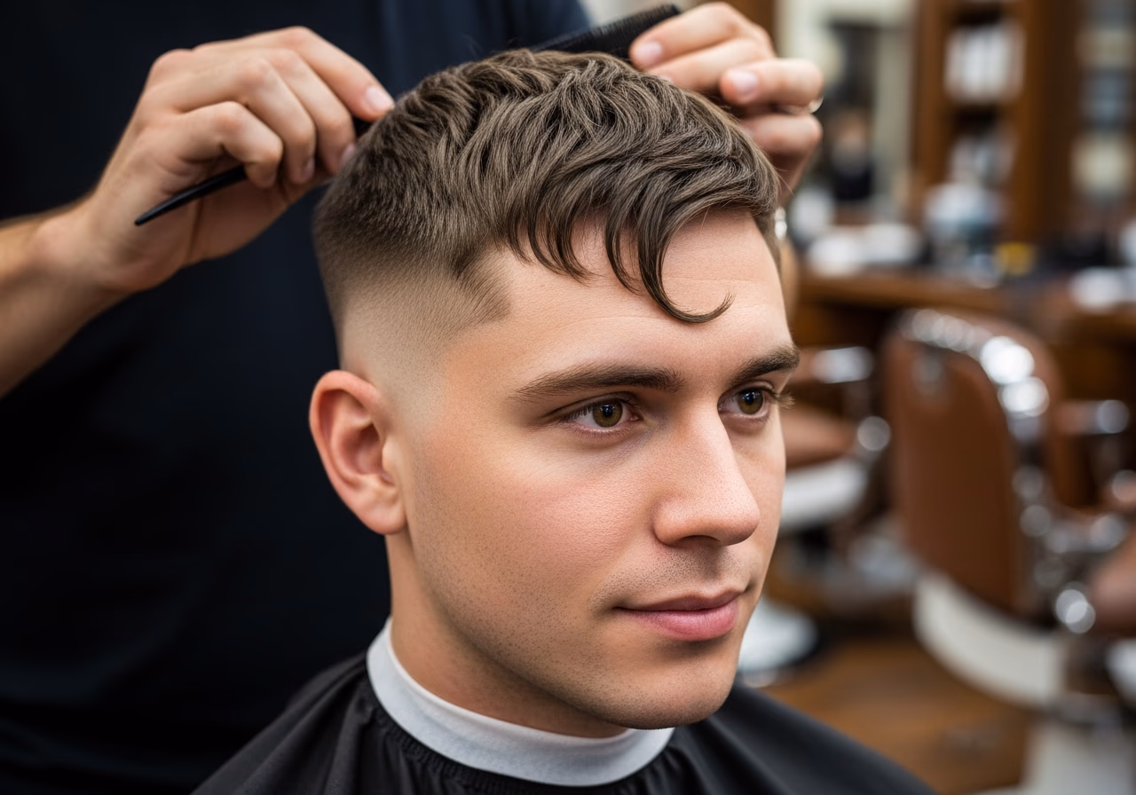 Comma Hair Crop Diamond — for men with diamond face shapes in 2026