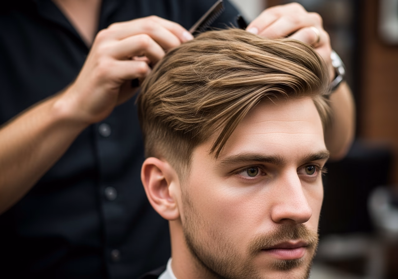 Feathered Crop Diamond — for men with diamond face shapes in 2026