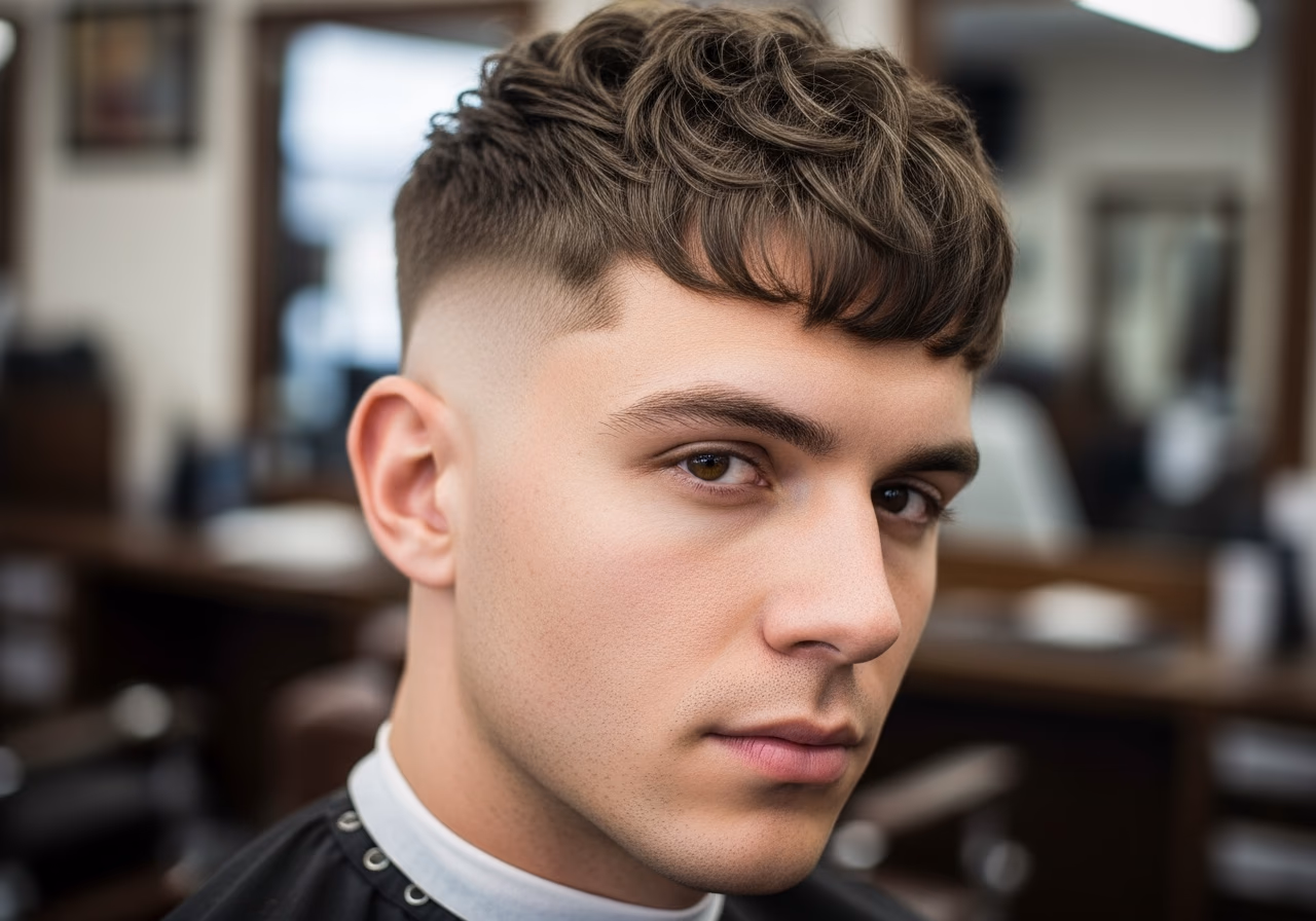 Skin Fade Textured Crop — for men with diamond face shapes in 2026