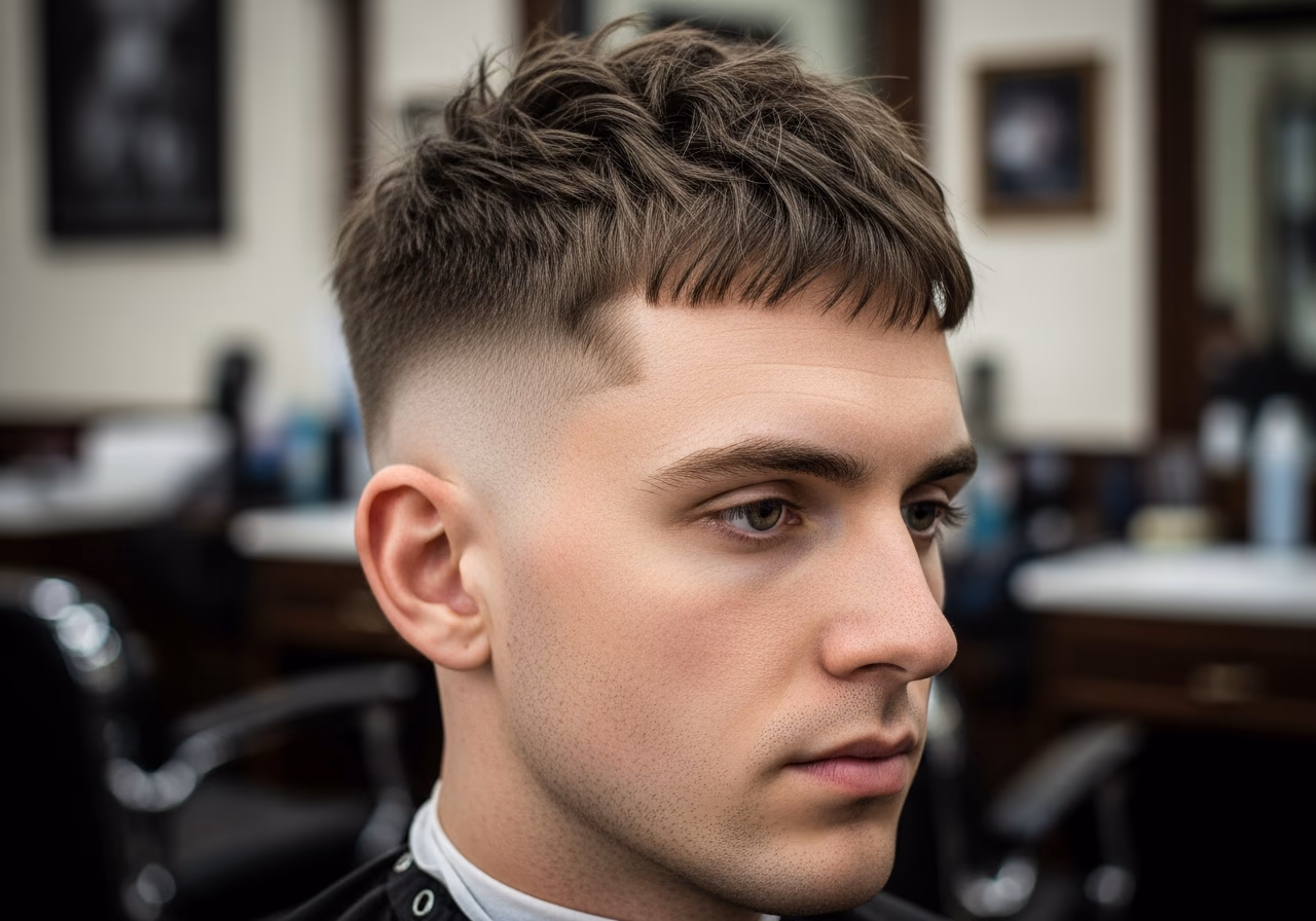 Textured Crop Undercut Hybrid Diamond — for men with diamond face shapes in 2026