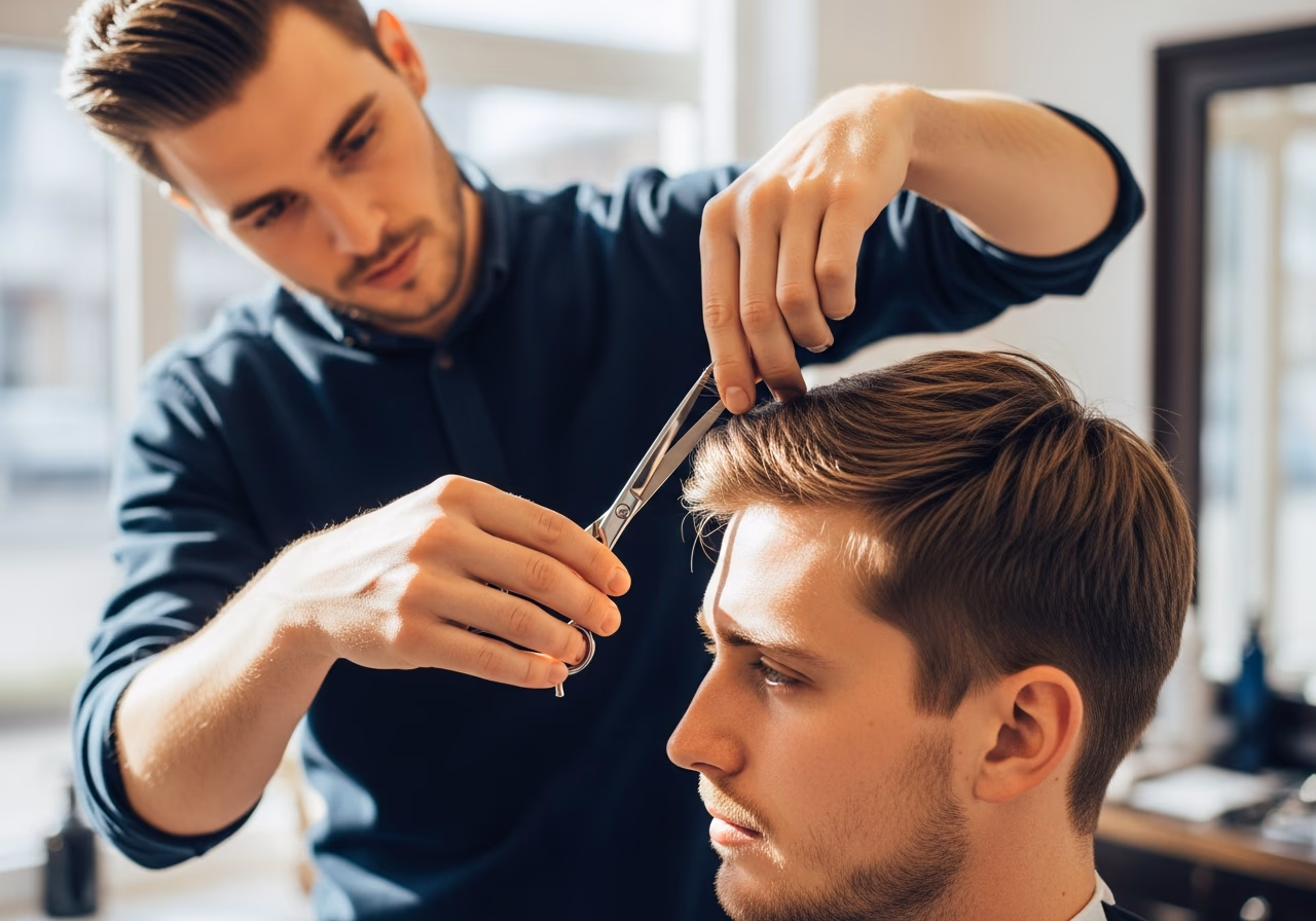 Gentle Taper Air Dry Top — for men recovering from dry or damaged hair in 2026