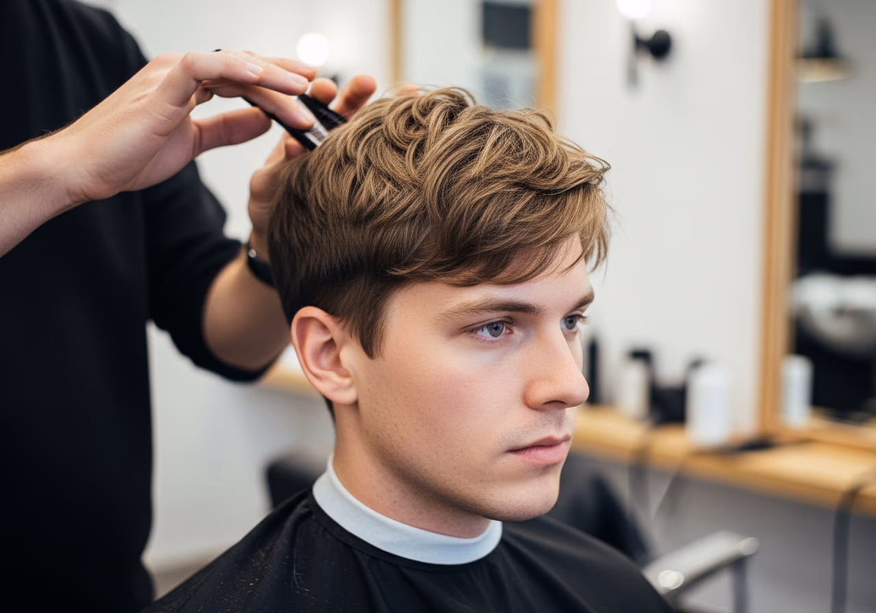 Minimalist Rounded Bowl Recovery — for men recovering from dry or damaged hair in 2026