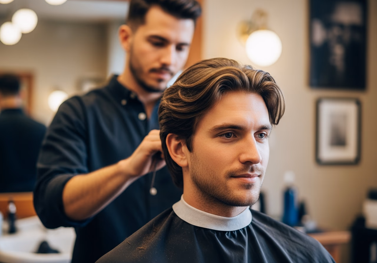 Protective Medium Flow Layers — for men recovering from dry or damaged hair in 2026
