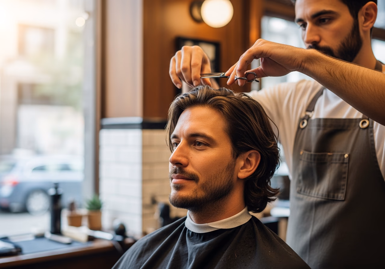 Protective Textured Fringe — for men recovering from dry or damaged hair in 2026