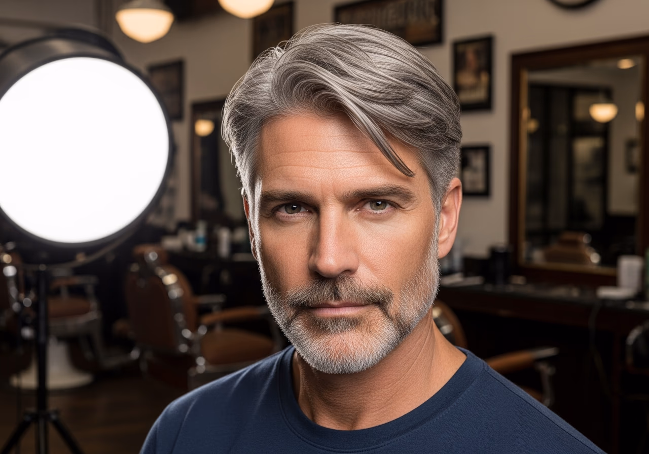 Silver Rounded Bowl Update — for men embracing gray or silver hair in 2026