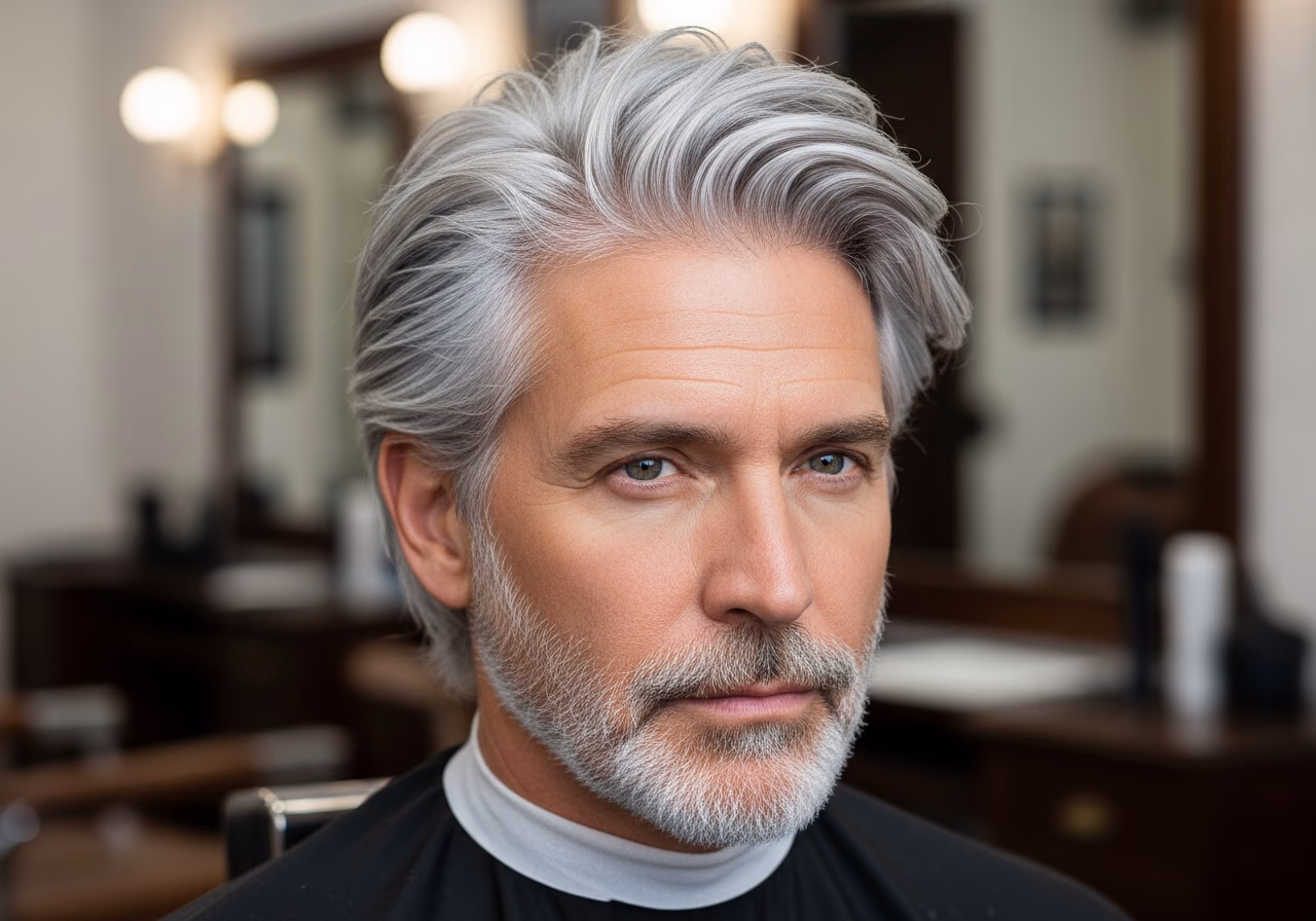 Ultimate Silver Versatile Layers — for men embracing gray or silver hair in 2026