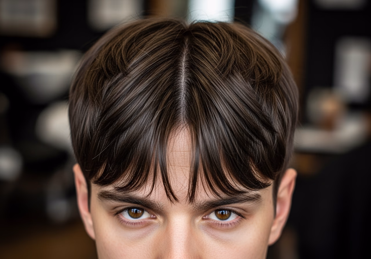 Curtain Bangs Texturing Thick — for men with thick or dense hair in 2026