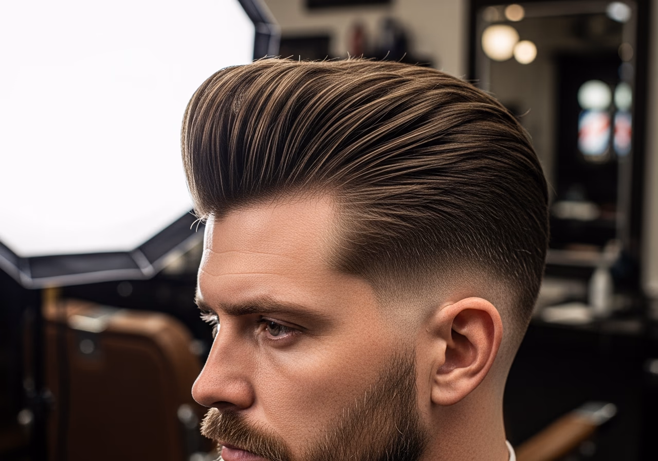 Heavy Textured Pompadour — for men with thick or dense hair in 2026