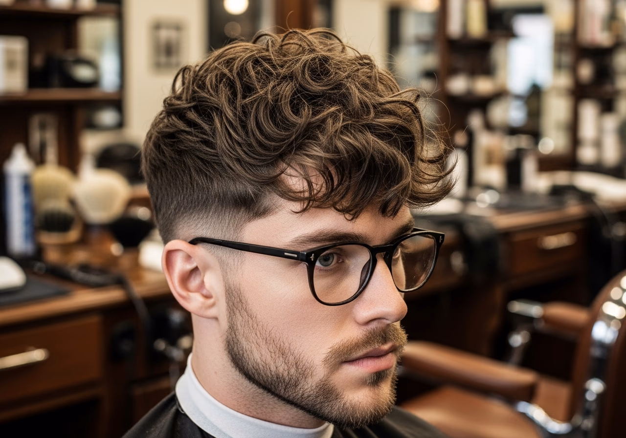 Messy Textured Fringe Thick — for men with thick or dense hair in 2026