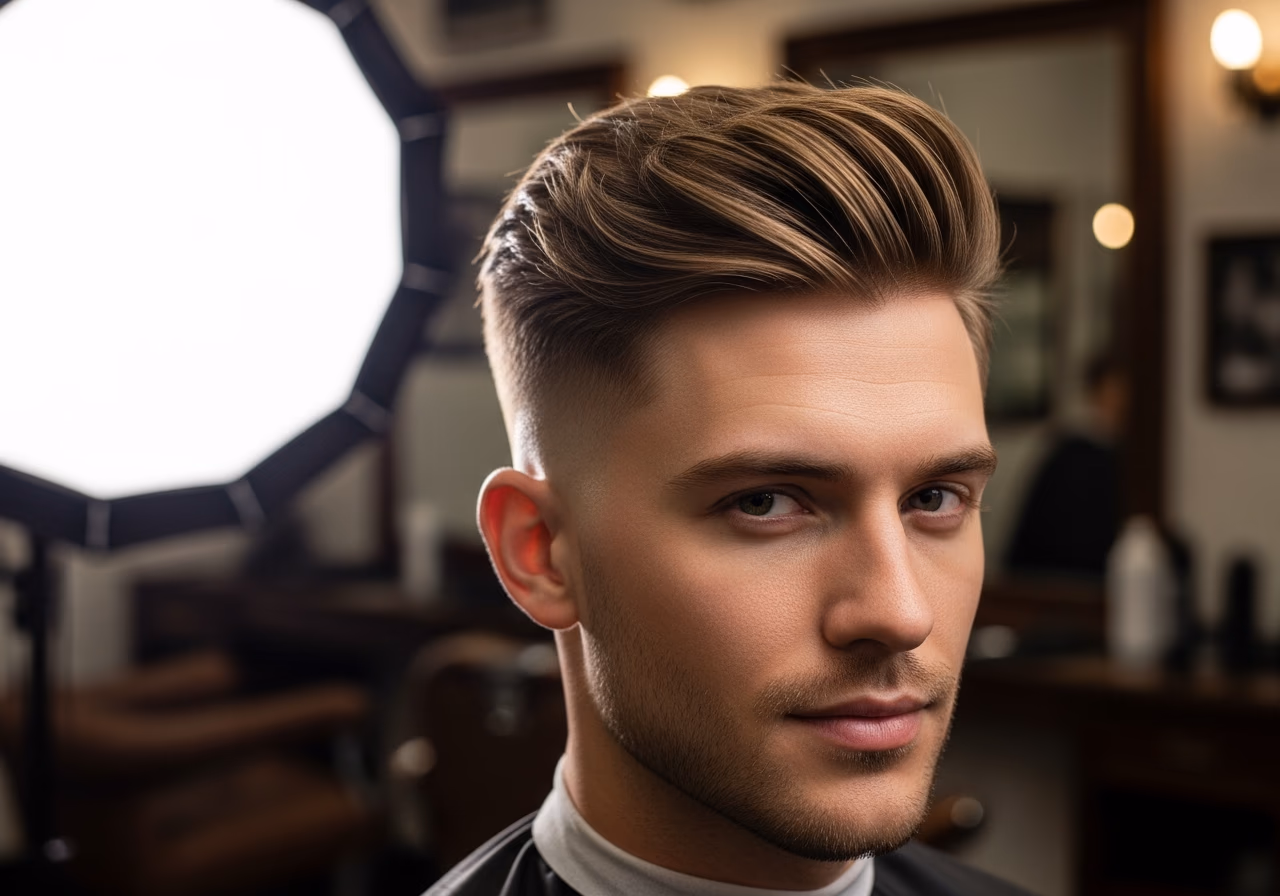 Short Sides Wide Layered Top — for men with thick or dense hair in 2026