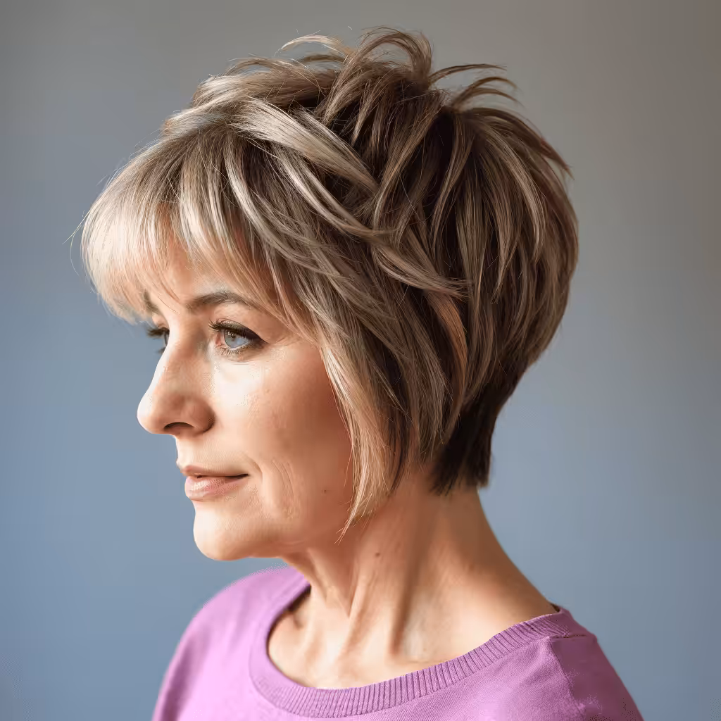 Choppy Fringe with a Spikey Top