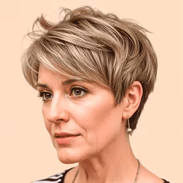 25 Trendy and Timeless Choppy Pixie Cuts for Women Over 50