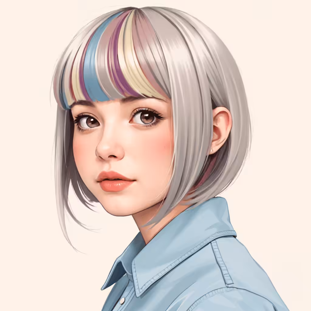 Colored Bangs