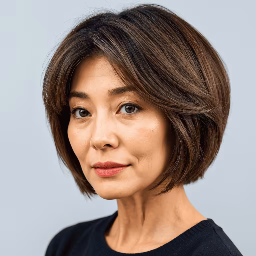Curtained Chin Bob