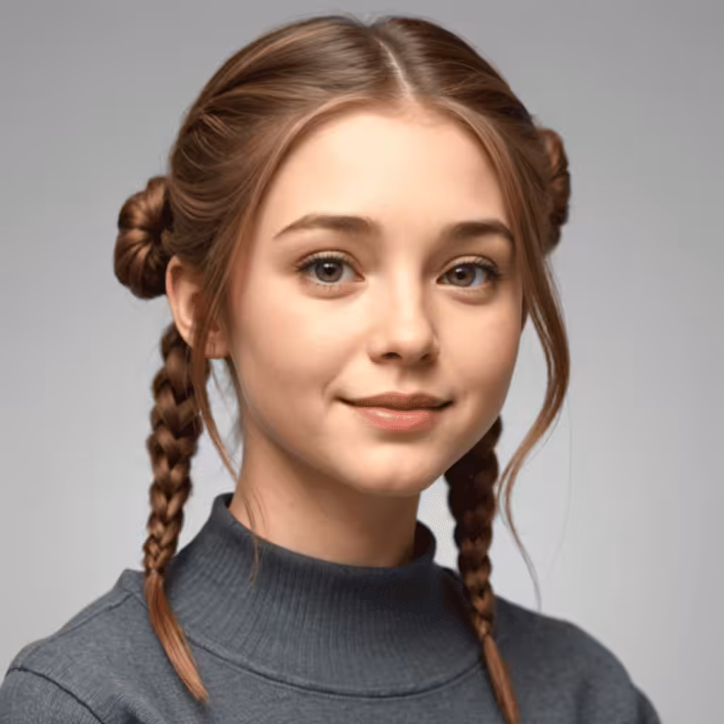Cute Front Pigtails