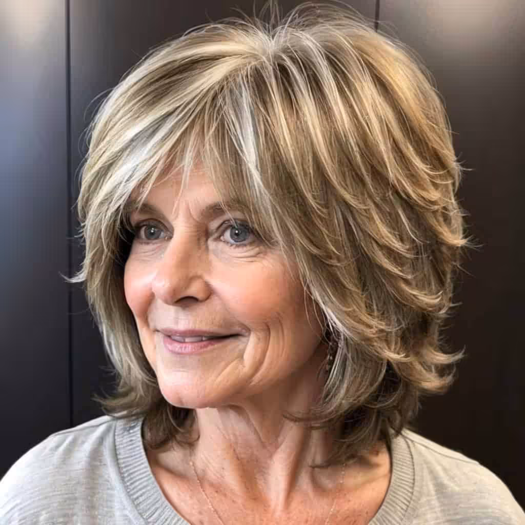 Feathered Layered Lob