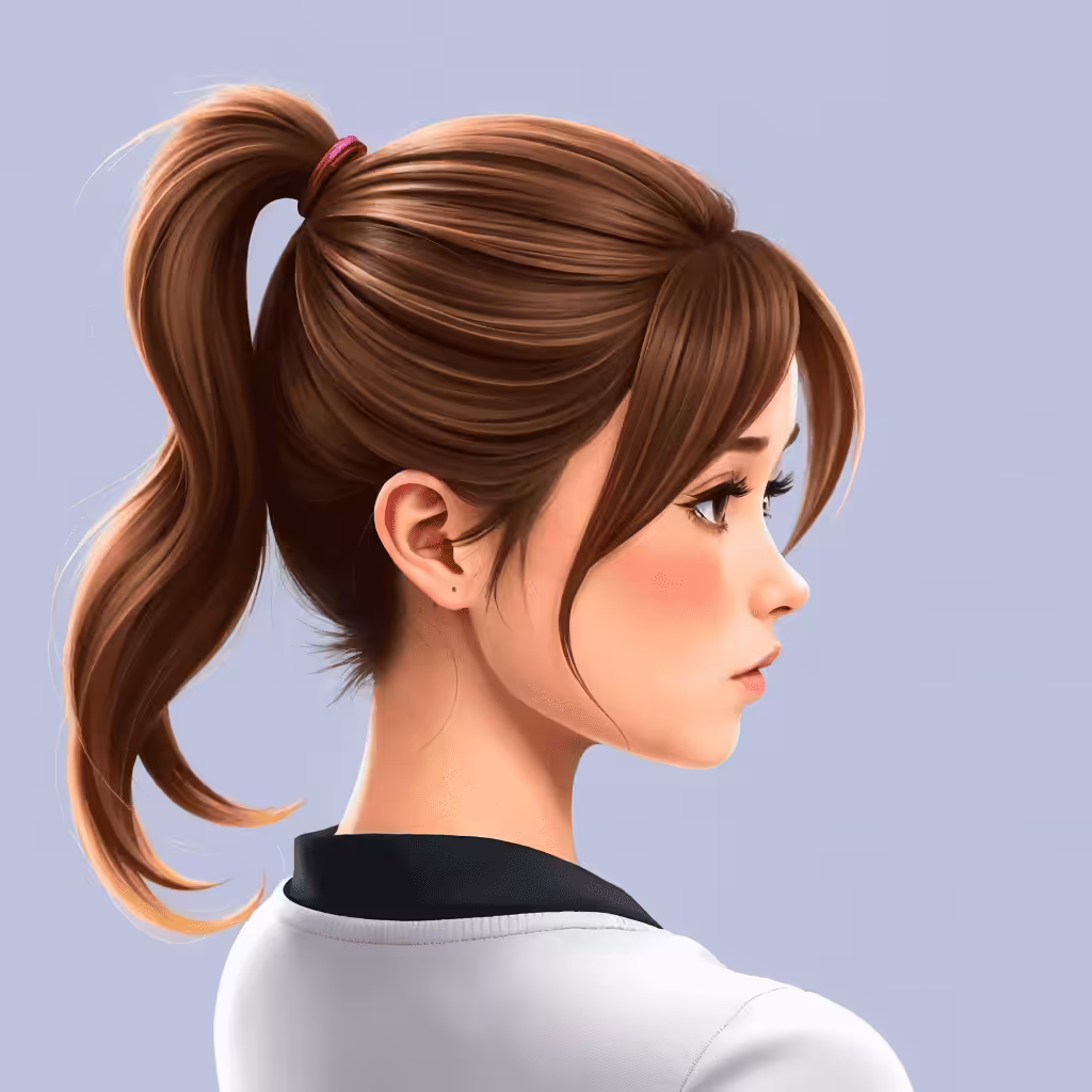 Half-up Ponytail haircut