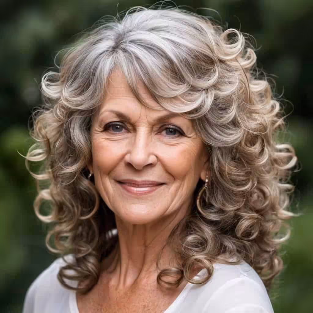 Long Hair with Curls
