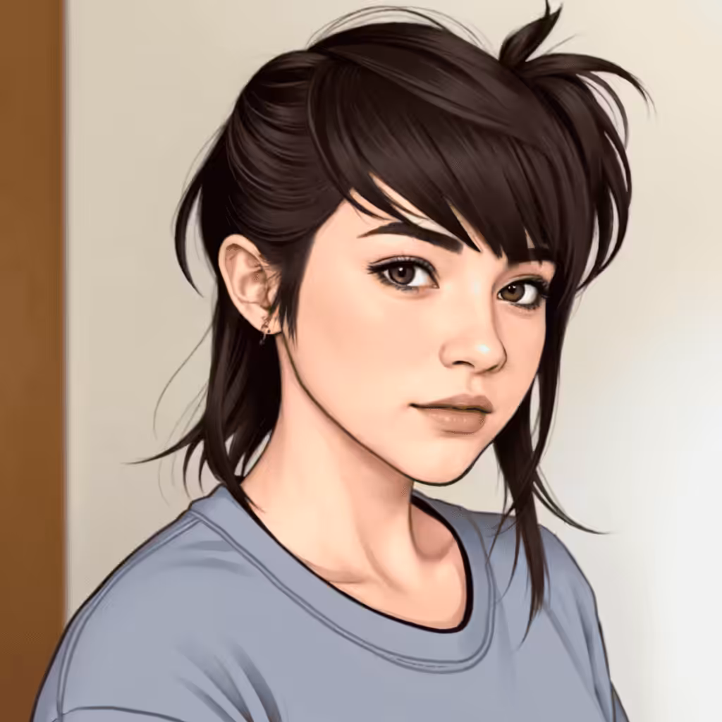 Long Shaggy Emo Hairdo