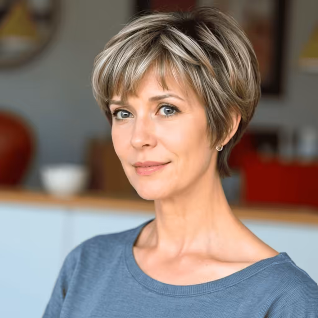 Pixie with Baby Bangs