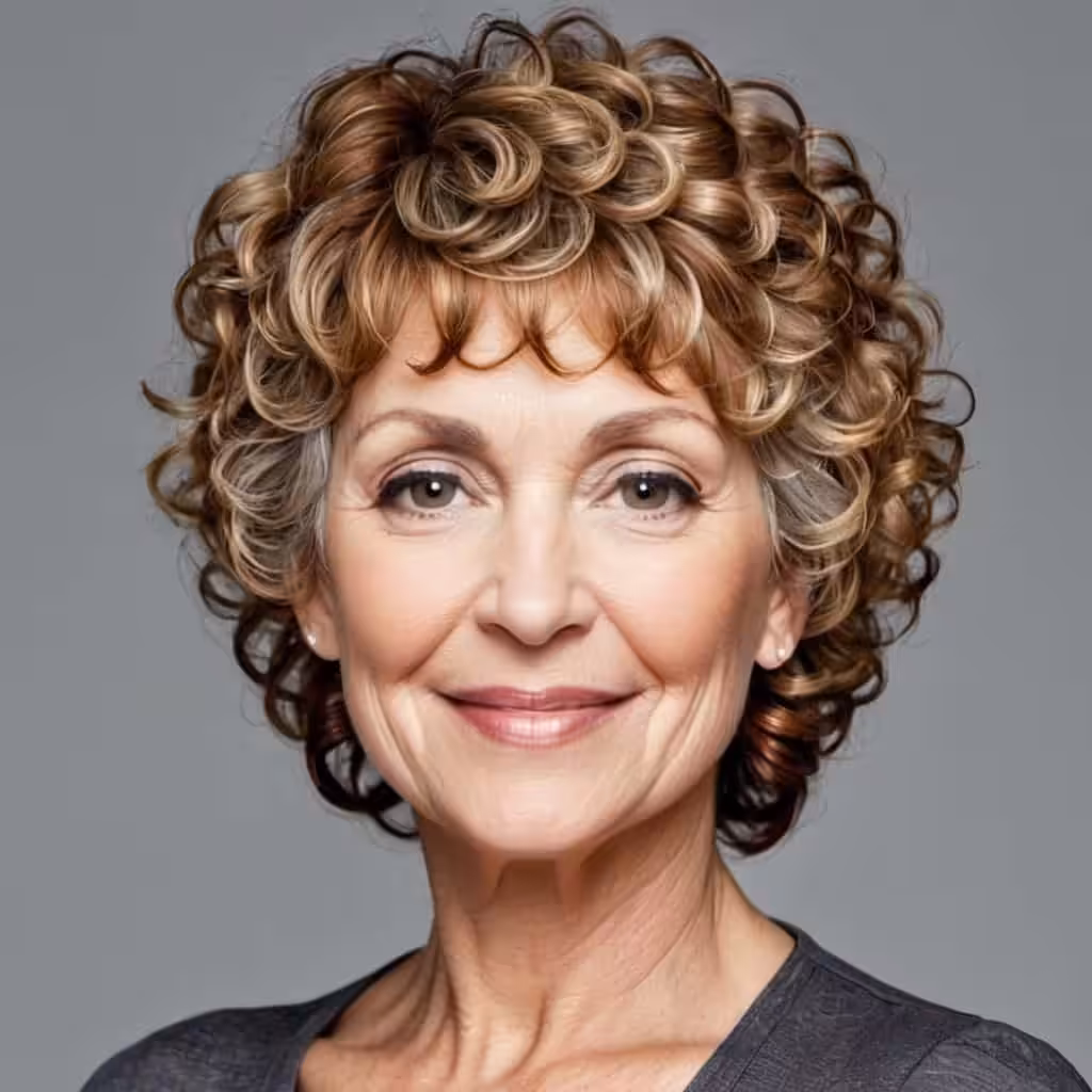 Short Layered Curly Hair
