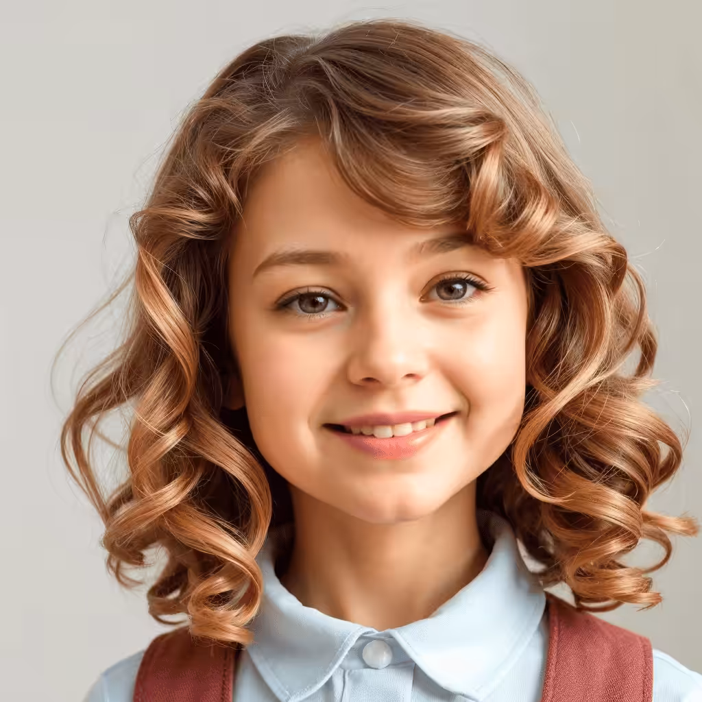 Soft, Loose Curls For School