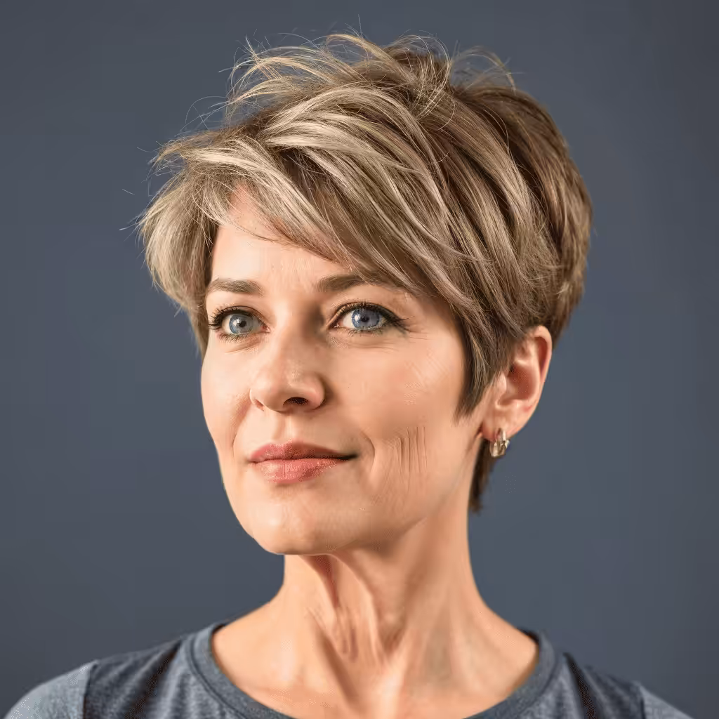 Tousled Choppy Pixie Cut