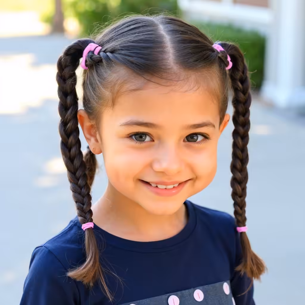 Twin Bubble Braids