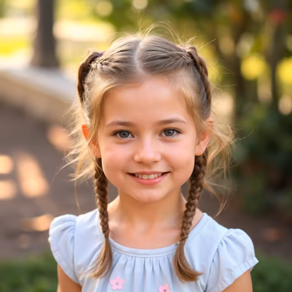Waterfall Braid Pigtails
