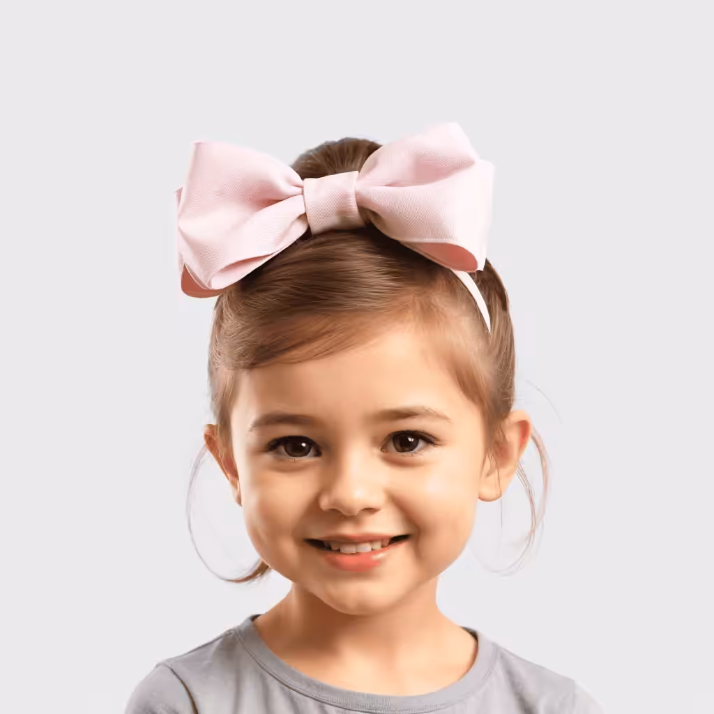 Big Bow Hairstyle For Flower Gir