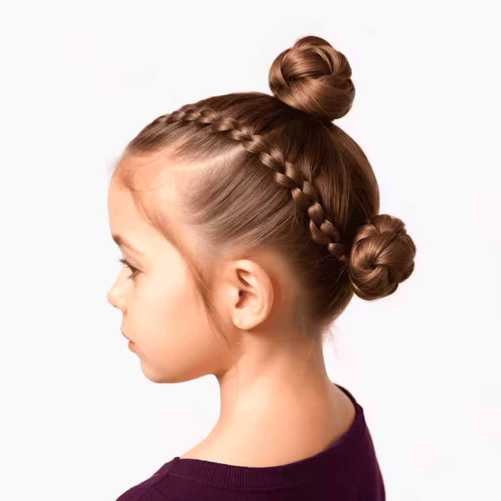 Braided Bun For Flower Girl