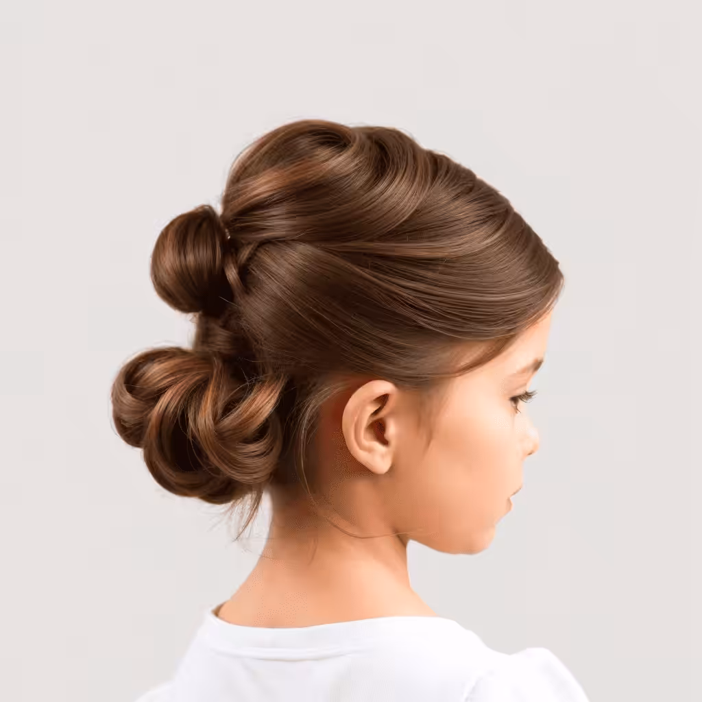 Half-Up Updo For Flower Gir