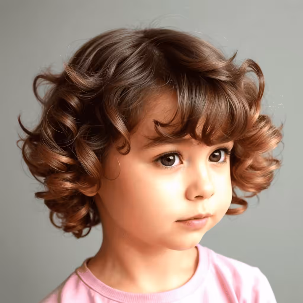 Loose Curls For Flower Girl