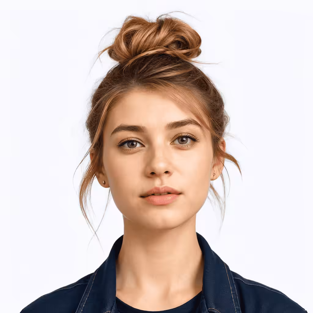 messy top knot haircut