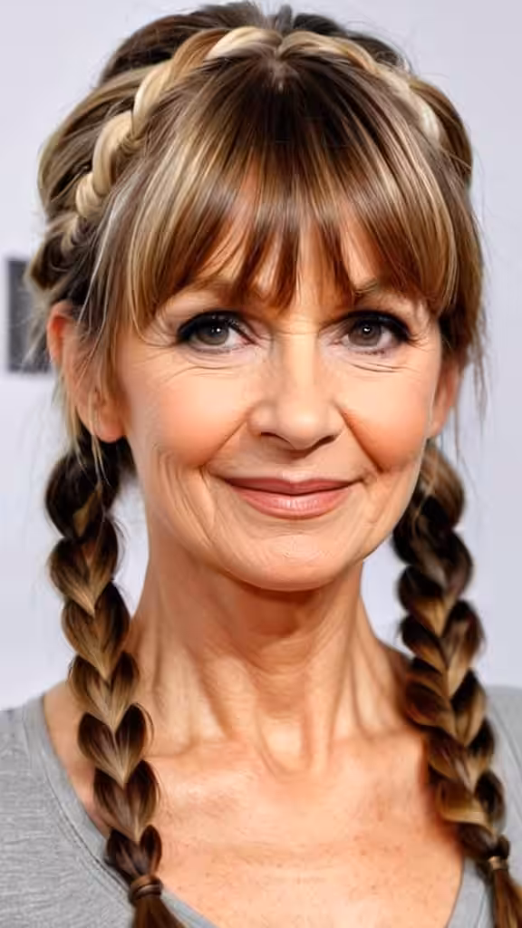 Bangs with a Side Braid