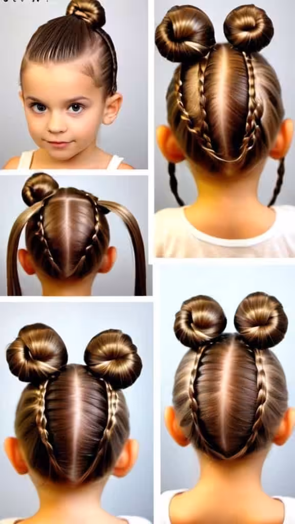 Basket Hairstyle For Kids