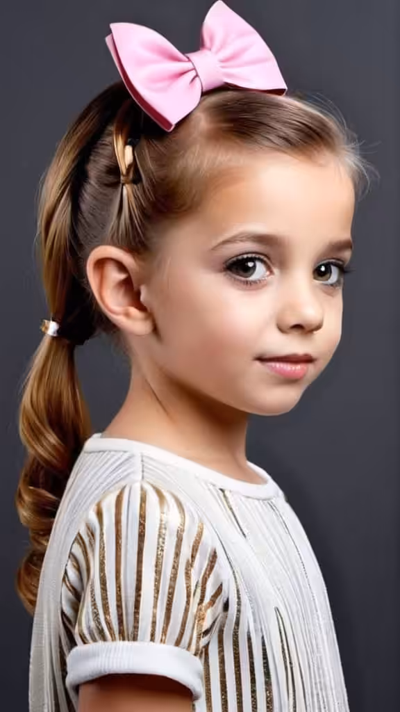 Bow Hairstyle For Kids