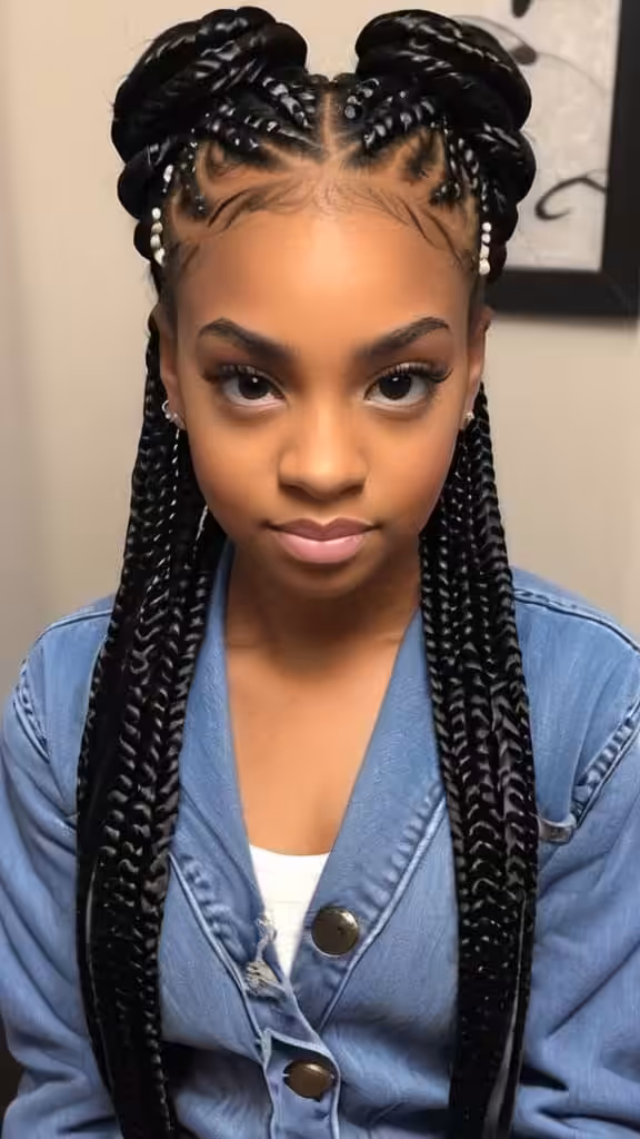 Box Braids Hairstyles for Girls