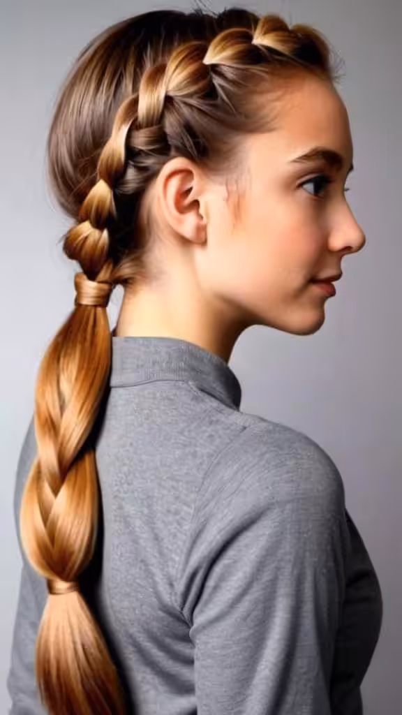 Braided Low Ponytail