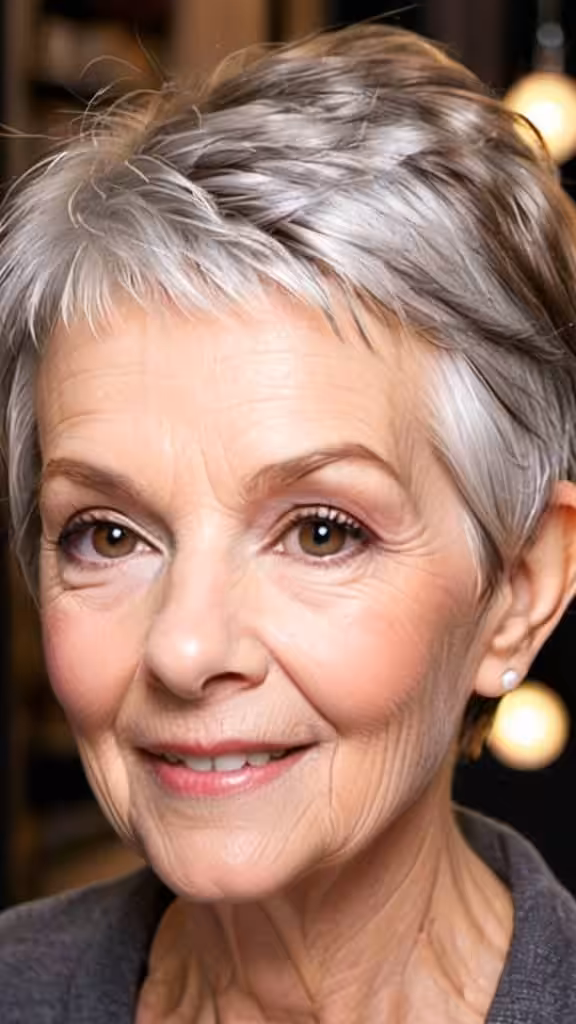 Brushed Back Pixie