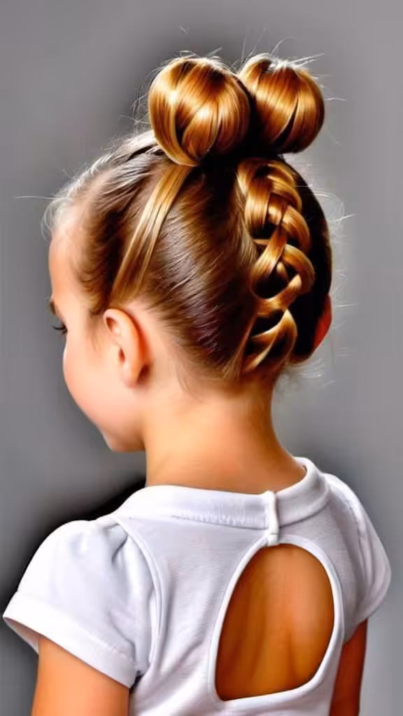 Bun Hairstyle For Kids