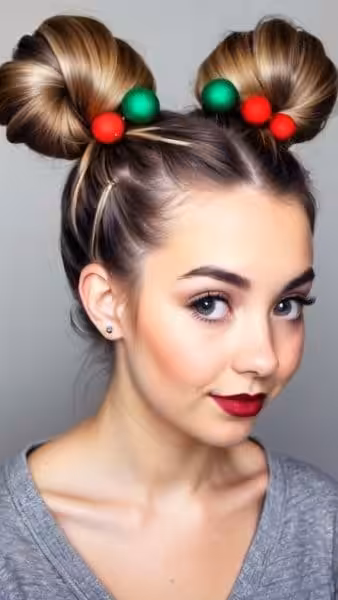 21 Elegant and Festive Christmas Hairstyles for Girls