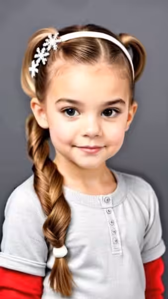 21 Elegant and Festive Christmas Hairstyles for Kids