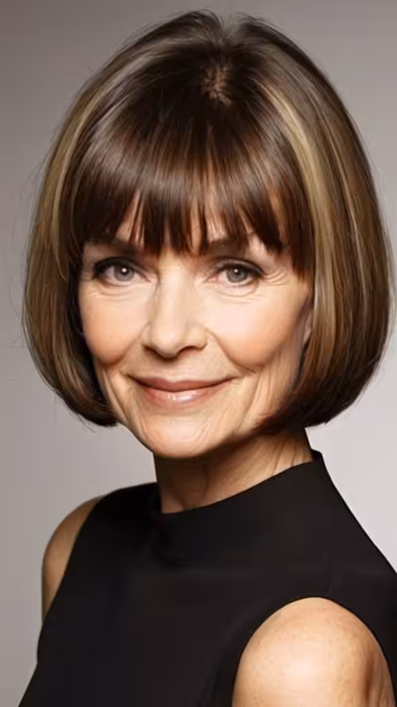 Classic Bob Hairstyle with Bangs