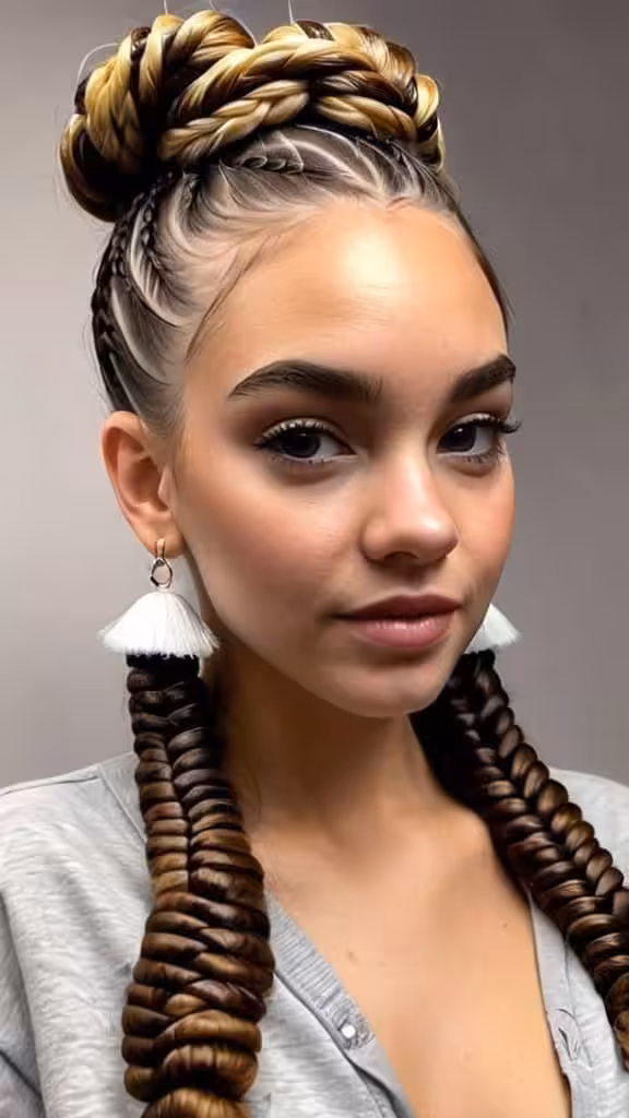 Cornrow Chignon