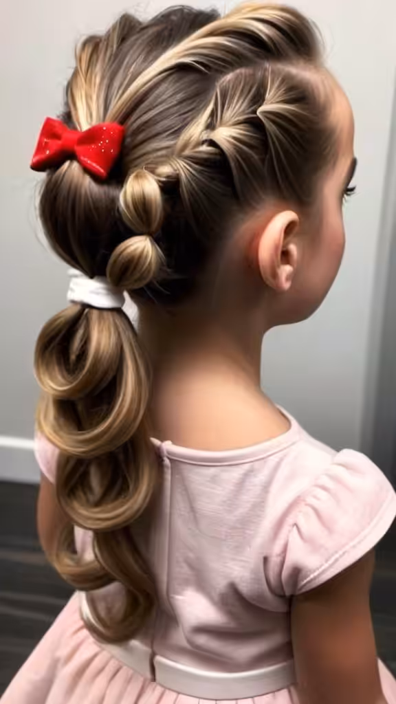Double Twisted Ponytails
