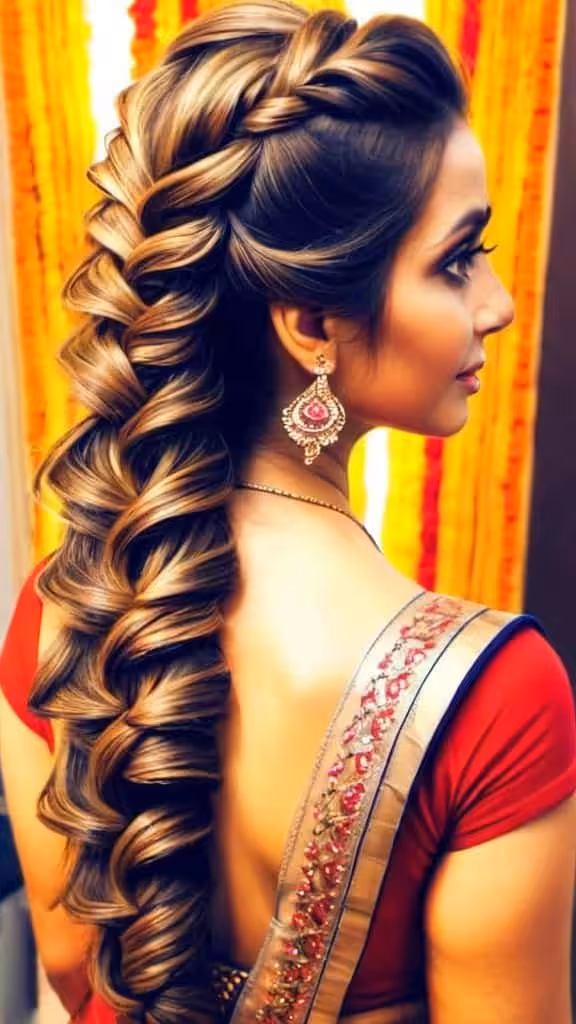 Fishtail Half Updo