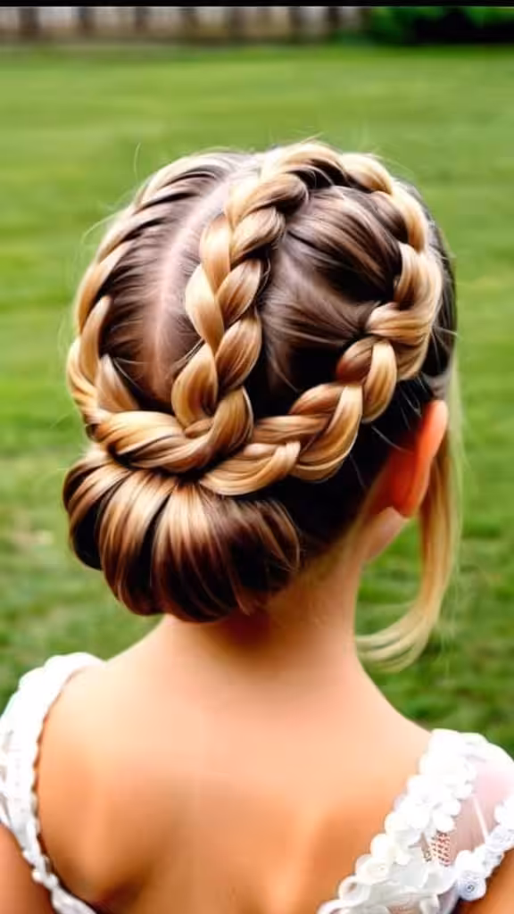 French Braided Side Bun